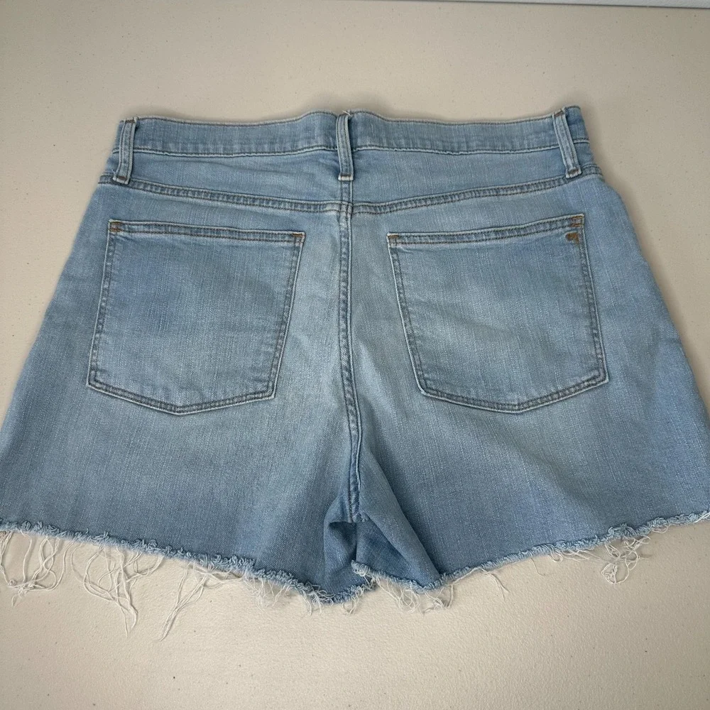 Madewell Blue‎ Jean Shorts Size 31 Distressed Raw Hem